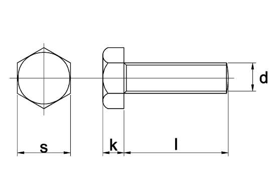 Afbeeldingen van Zeskantbout staal 8.8 verzinkt M10 x 35mm