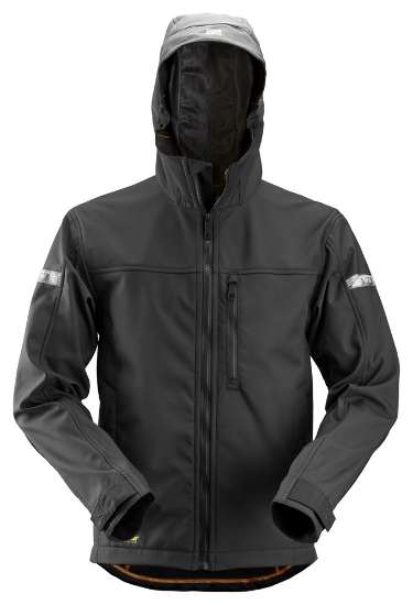 Afbeeldingen van Jack soft shell m/capuchon 1229 zwart XXL