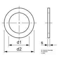 Afbeeldingen van Assortimentsdoos koperen afdichtringen nr. 2