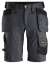 Afbeeldingen van Korte werkbroek stretch m/hols 6141 gr/zw 56