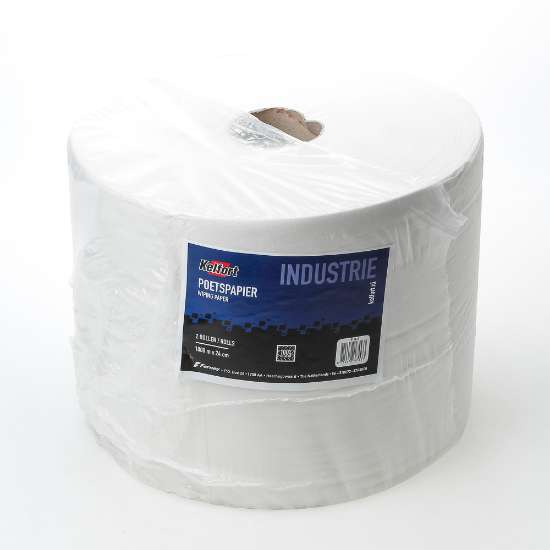 Afbeeldingen van Handdoekrol  Industrie 1-lgs 1000mx24cm wit